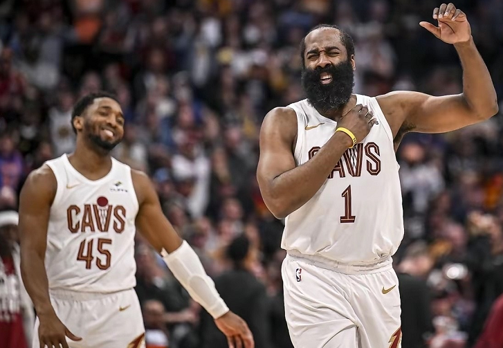 乐鱼leyu赛事中心-拒绝18分大逆转！米切尔轰31+7+4，哈登23投21分，骑士争3不如保4